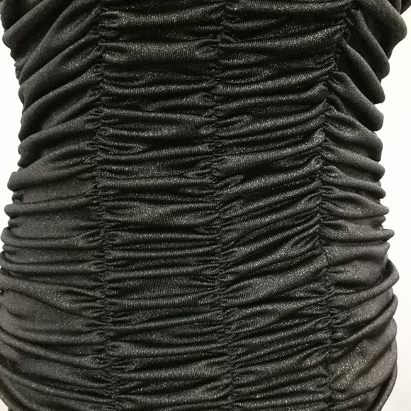 50% off Urban behavior black & gold ruched dress - Picture 3 of 4